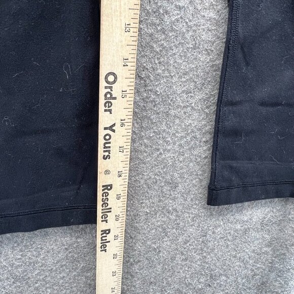 Lululemon Leggings Women 4 Black White Wunder Under Crop Waistband Full-On Capri - Picture 5 of 10